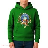 Magic Wizard Frog Fantasy Kids Hoodie thumb 4