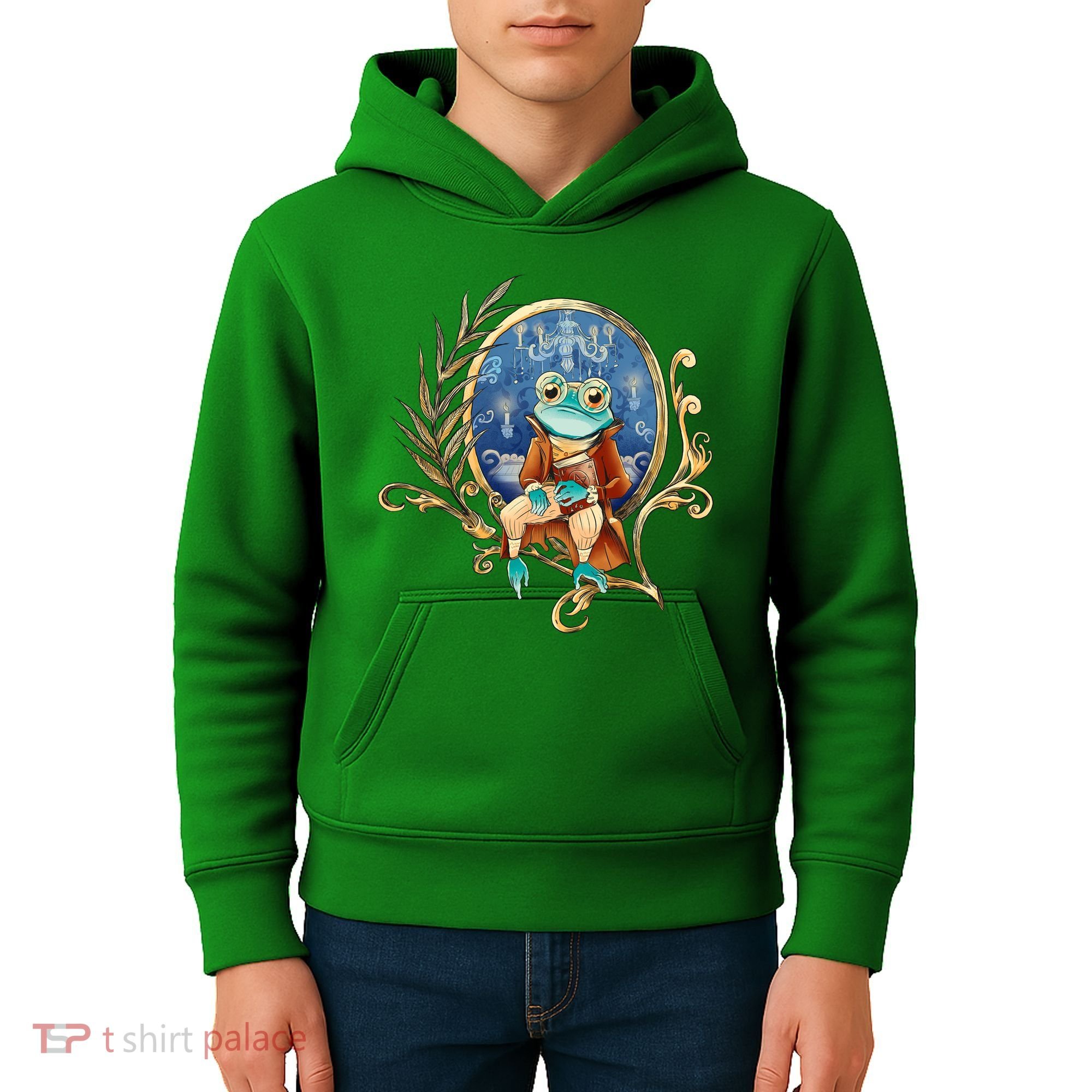 Magic Wizard Frog Fantasy Kids Hoodie