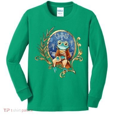 Magic Wizard Frog Fantasy Kids Long Sleeve Shirt