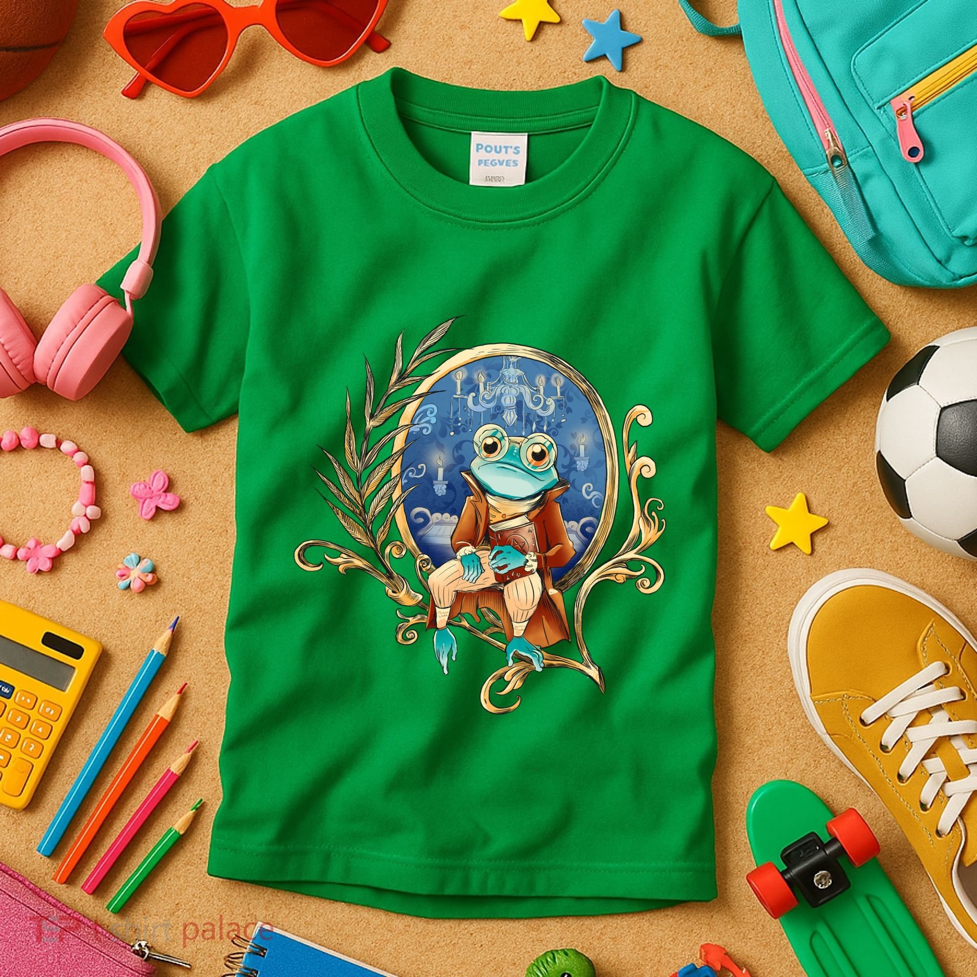 Magic Wizard Frog Fantasy Kids T-Shirt