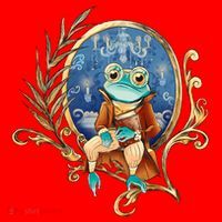 Magic Wizard Frog Fantasy Santa Hat thumb 1
