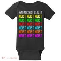 Moist Word Funny Read My For Moisture And Moist Lover Baby Bodysuit thumb 0