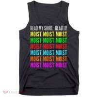 Moist Word Funny Read My For Moisture And Moist Lover Tank Top thumb 0