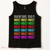 Moist Word Funny Read My For Moisture And Moist Lover Tank Top thumb 2