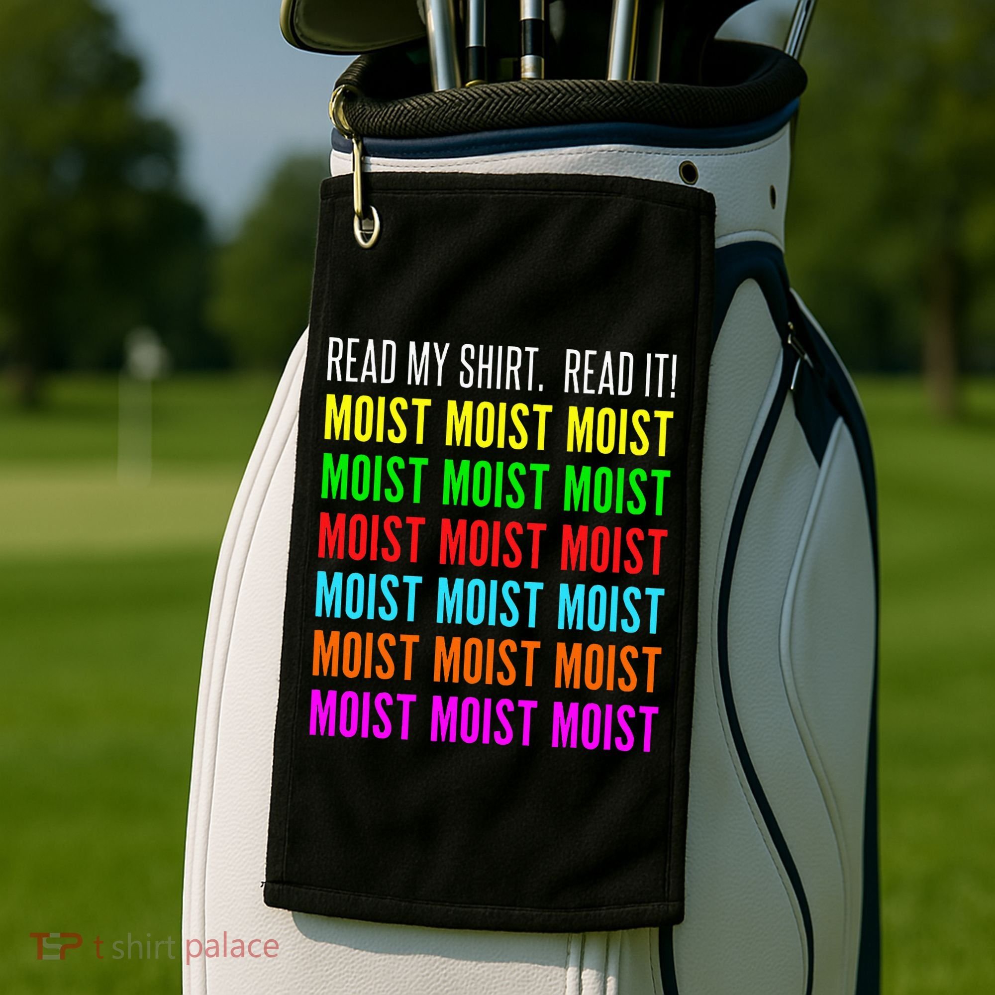 Moist Word Funny Read My For Moisture And Moist Lover Golf Towel