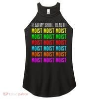 Moist Word Funny Read My For Moisture And Moist Lover Women's Perfect Tri Rocker Tank thumb 0