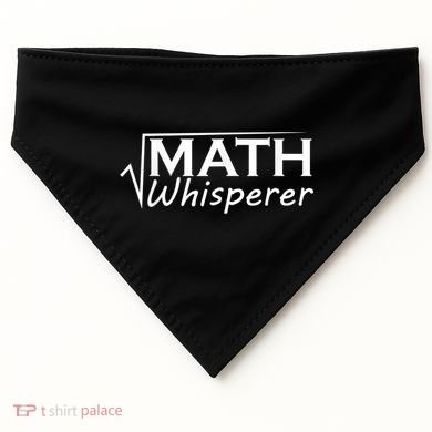 Math Whisperer Funny Math Teacher Teaching Gift USA-Made Doggie Bandana