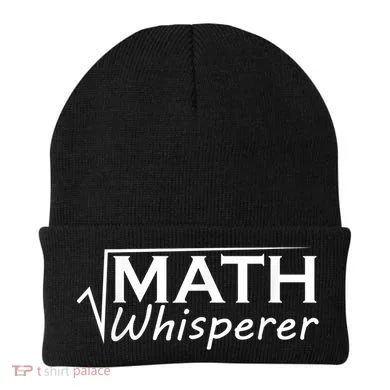 Math Whisperer Funny Math Teacher Teaching Gift Beanie