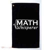 Math Whisperer Funny Math Teacher Teaching Gift Golf Towel thumb 0