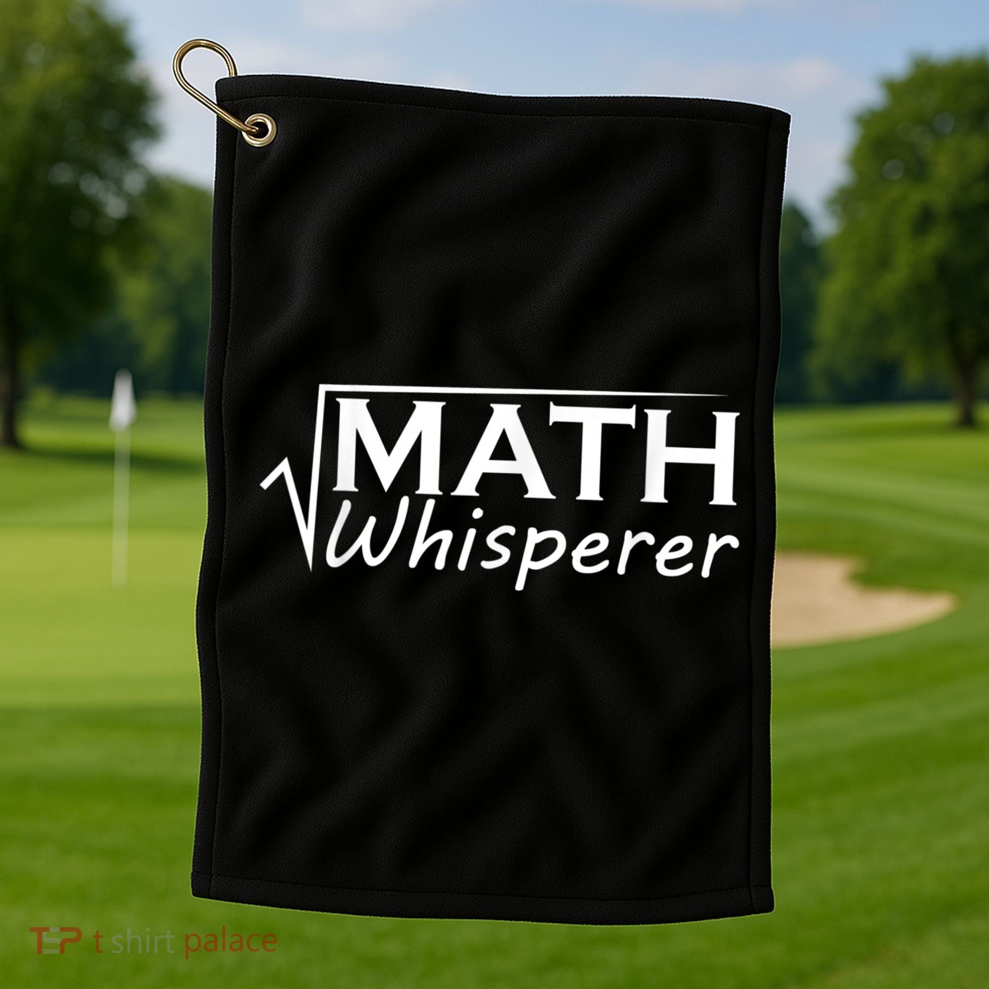 Math Whisperer Funny Math Teacher Teaching Gift Golf Towel