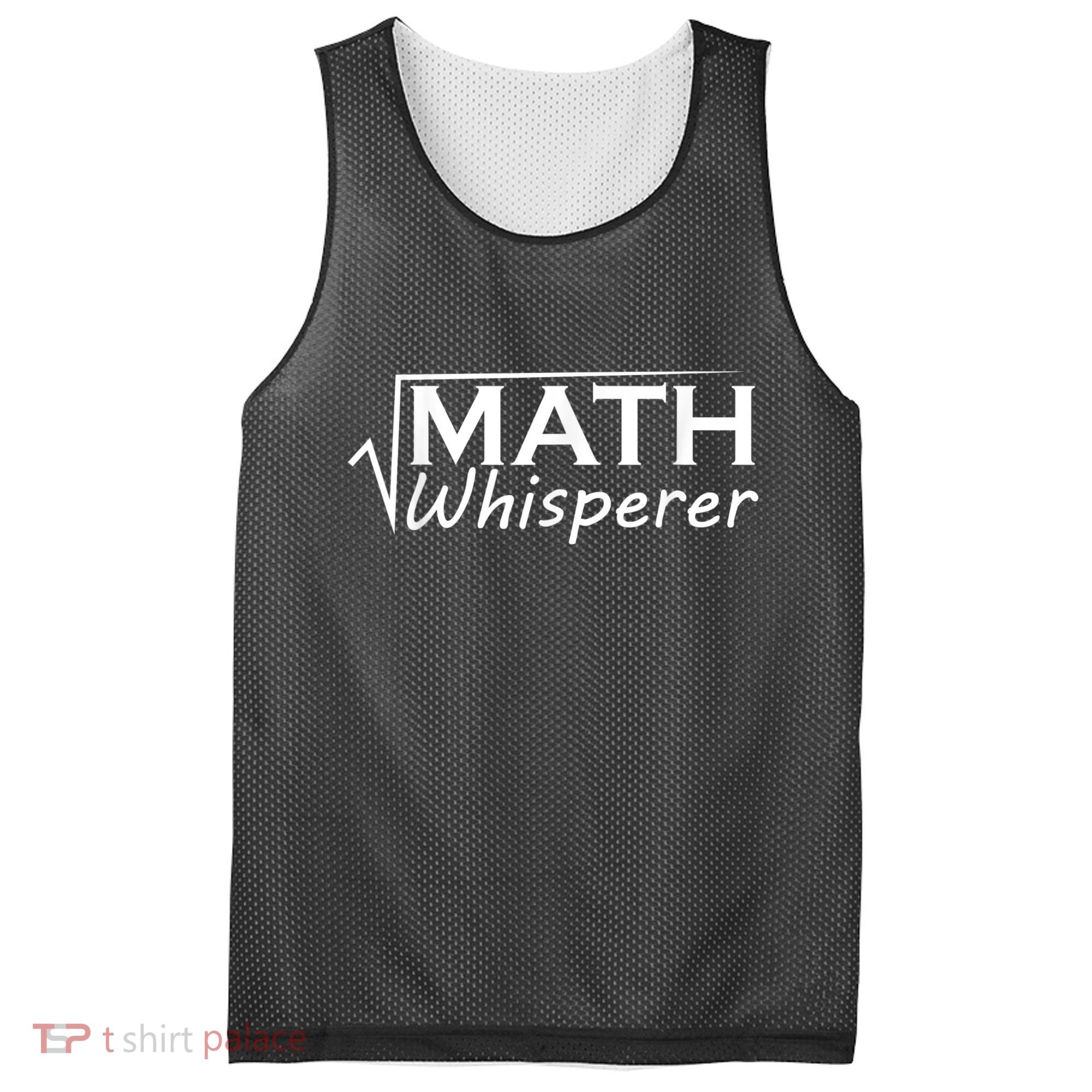 Math Whisperer Funny Math Teacher Teaching Gift Mesh Reversible Basketball Jersey Tank