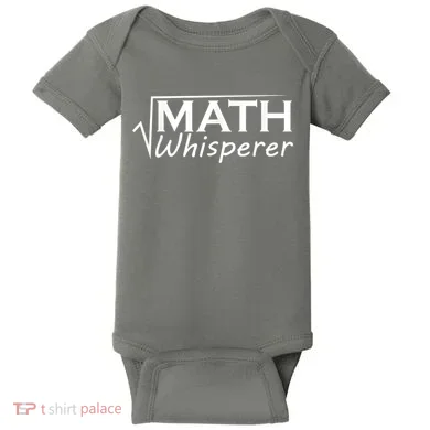Math Whisperer Funny Math Teacher Teaching Gift Baby Bodysuit