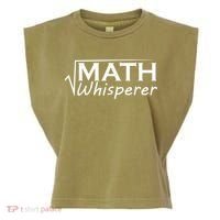 Math Whisperer Funny Math Teacher Teaching Gift Garment-Dyed Women's Muscle Tee thumb 0