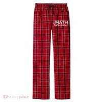 Math Whisperer Funny Math Teacher Teaching Gift Men's Flannel Plaid Pajama Pants thumb 0