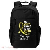 My Wifes Fight Is My Fight Sarcoma Cancer Awareness Backpack thumb 0