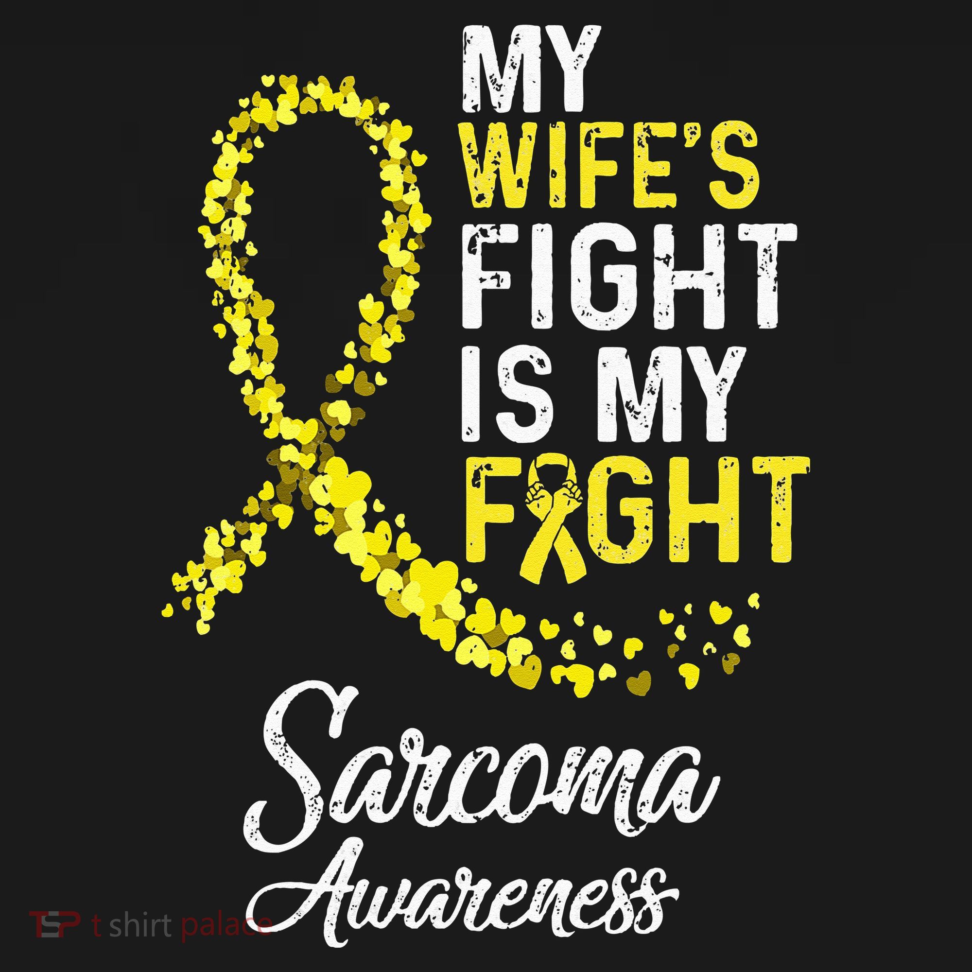 My Wifes Fight Is My Fight Sarcoma Cancer Awareness Polo