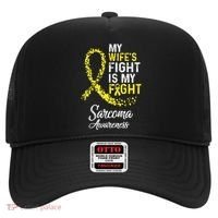 My Wifes Fight Is My Fight Sarcoma Cancer Awareness Hat thumb 0