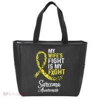 My Wifes Fight Is My Fight Sarcoma Cancer Awareness Tote Bag thumb 0