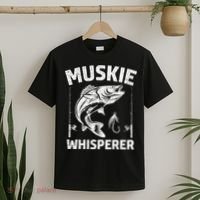 Muskie Whisperer Funny Fishing Gift Idea T-Shirt thumb 2