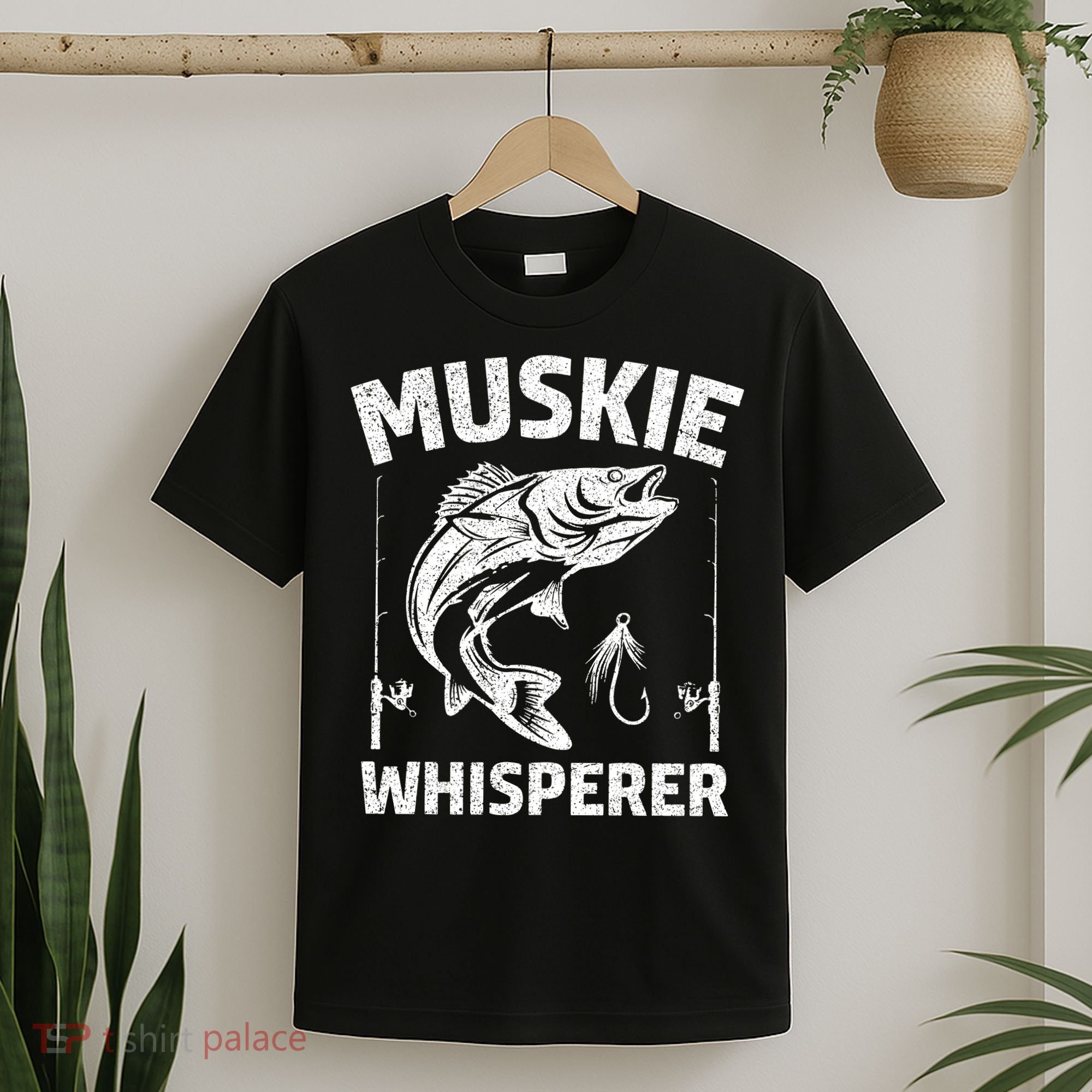 Muskie Whisperer Funny Fishing Gift Idea T-Shirt