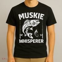 Muskie Whisperer Funny Fishing Gift Idea T-Shirt thumb 3