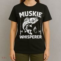Muskie Whisperer Funny Fishing Gift Idea T-Shirt thumb 4