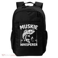 Muskie Whisperer Funny Fishing Gift Idea Backpack thumb 0