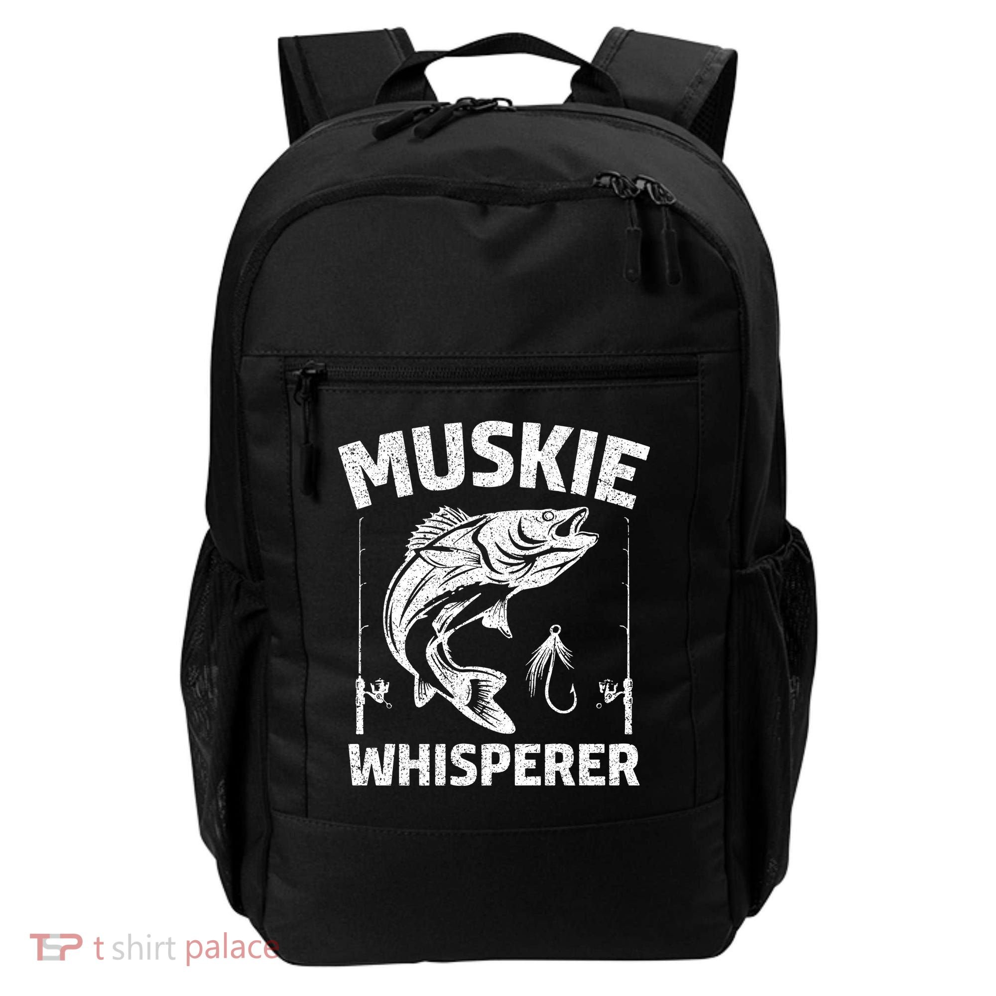 Muskie Whisperer Funny Fishing Gift Idea Backpack