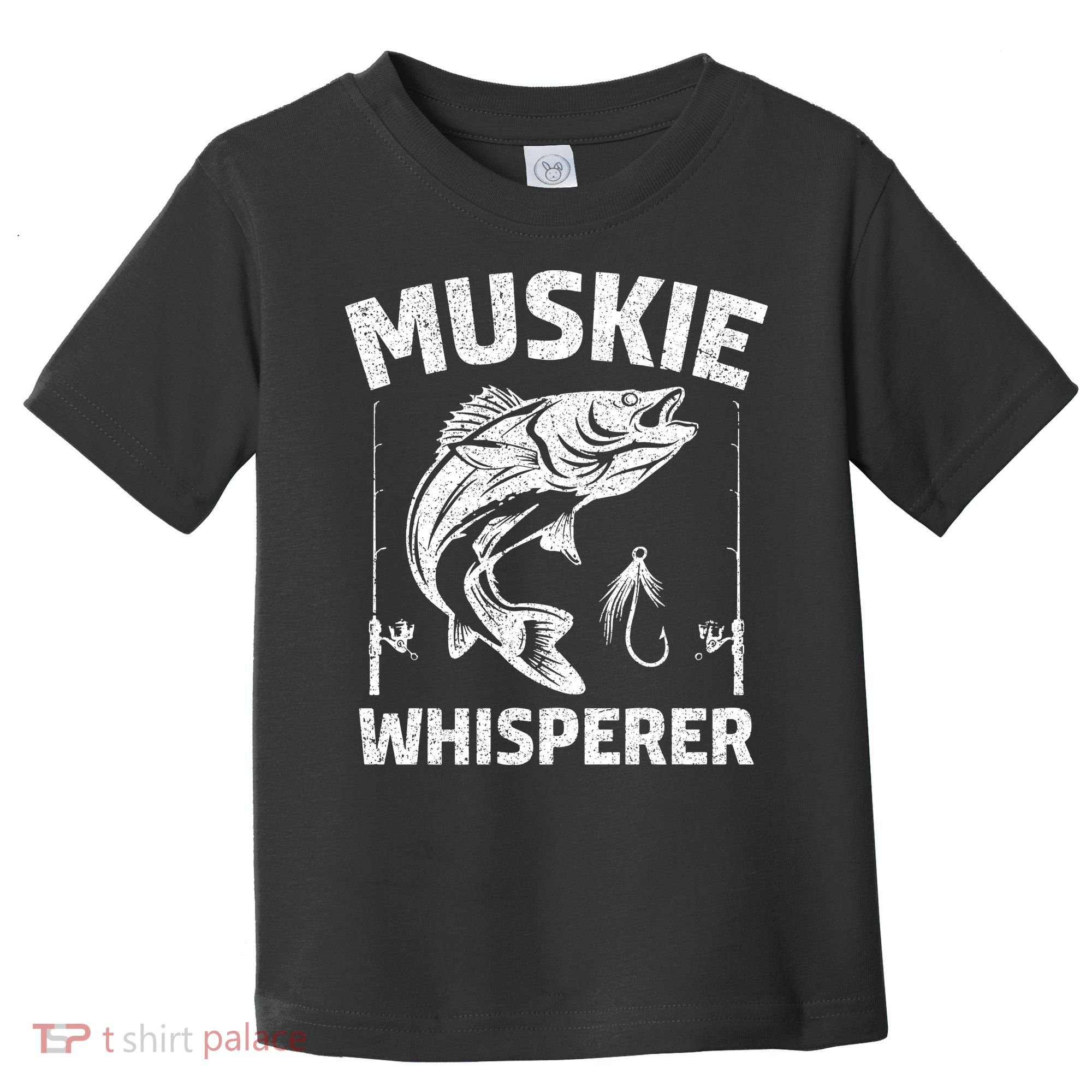 Muskie Whisperer Funny Fishing Gift Idea Toddler T-Shirt