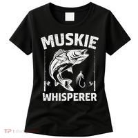 Muskie Whisperer Funny Fishing Gift Idea Women's T-Shirt thumb 0