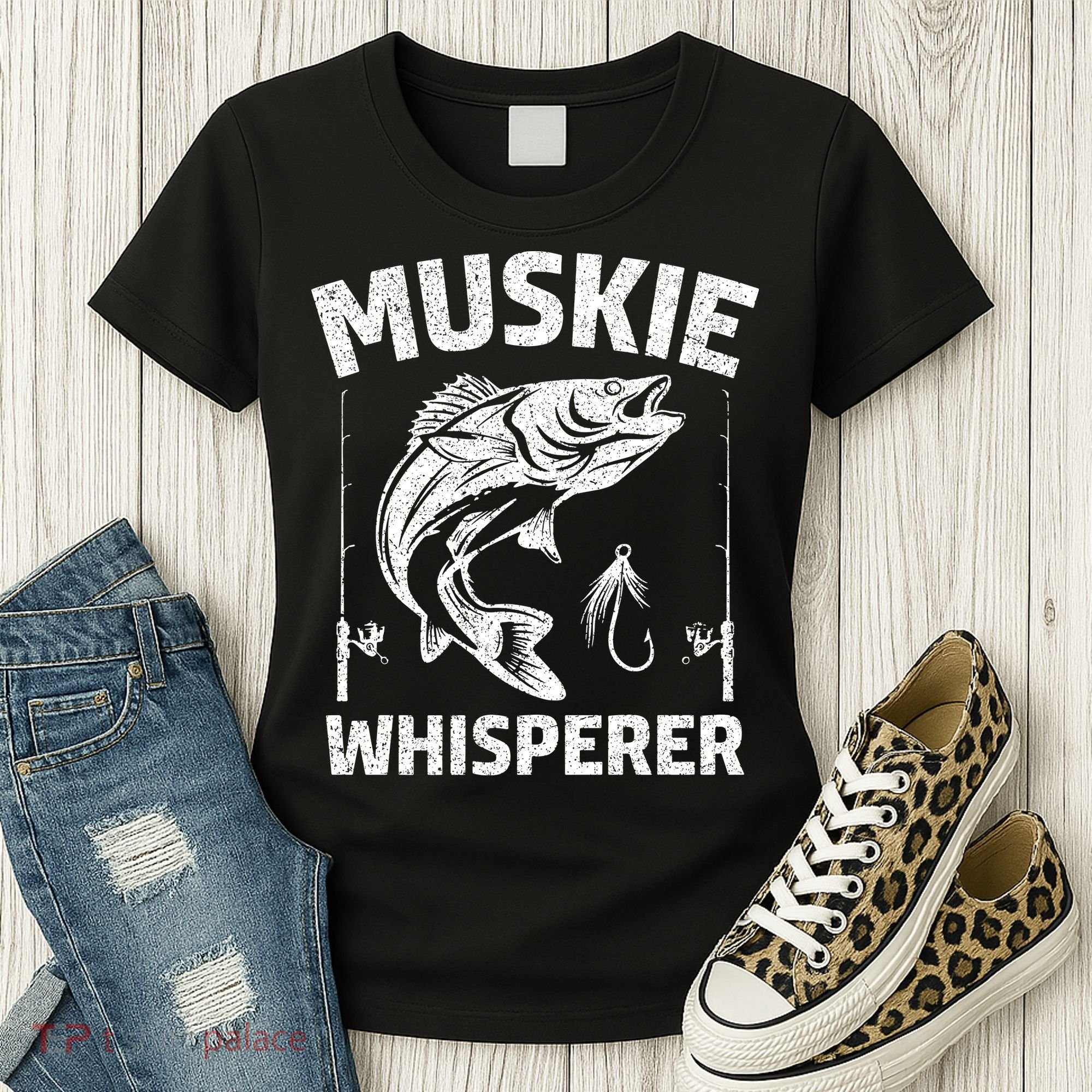 Muskie Whisperer Funny Fishing Gift Idea Women's T-Shirt