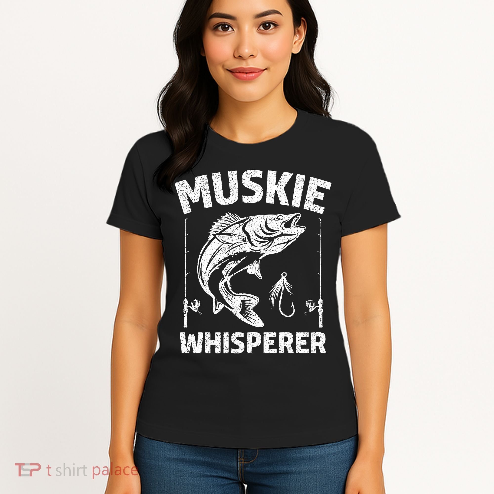 Muskie Whisperer Funny Fishing Gift Idea Women's T-Shirt