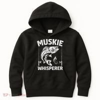 Muskie Whisperer Funny Fishing Gift Idea Kids Hoodie thumb 0
