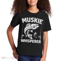 Muskie Whisperer Funny Fishing Gift Idea Kids T-Shirt thumb 2