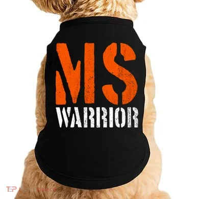 Ms Warrior Fighter Support Ms Survivor Multiple Sclerosis Great Gift Doggie Tank