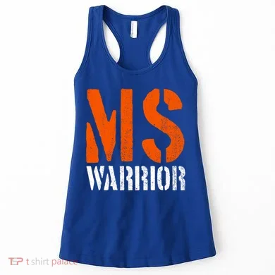 Ms Warrior Fighter Support Ms Survivor Multiple Sclerosis Great Gift Women's Tank Top