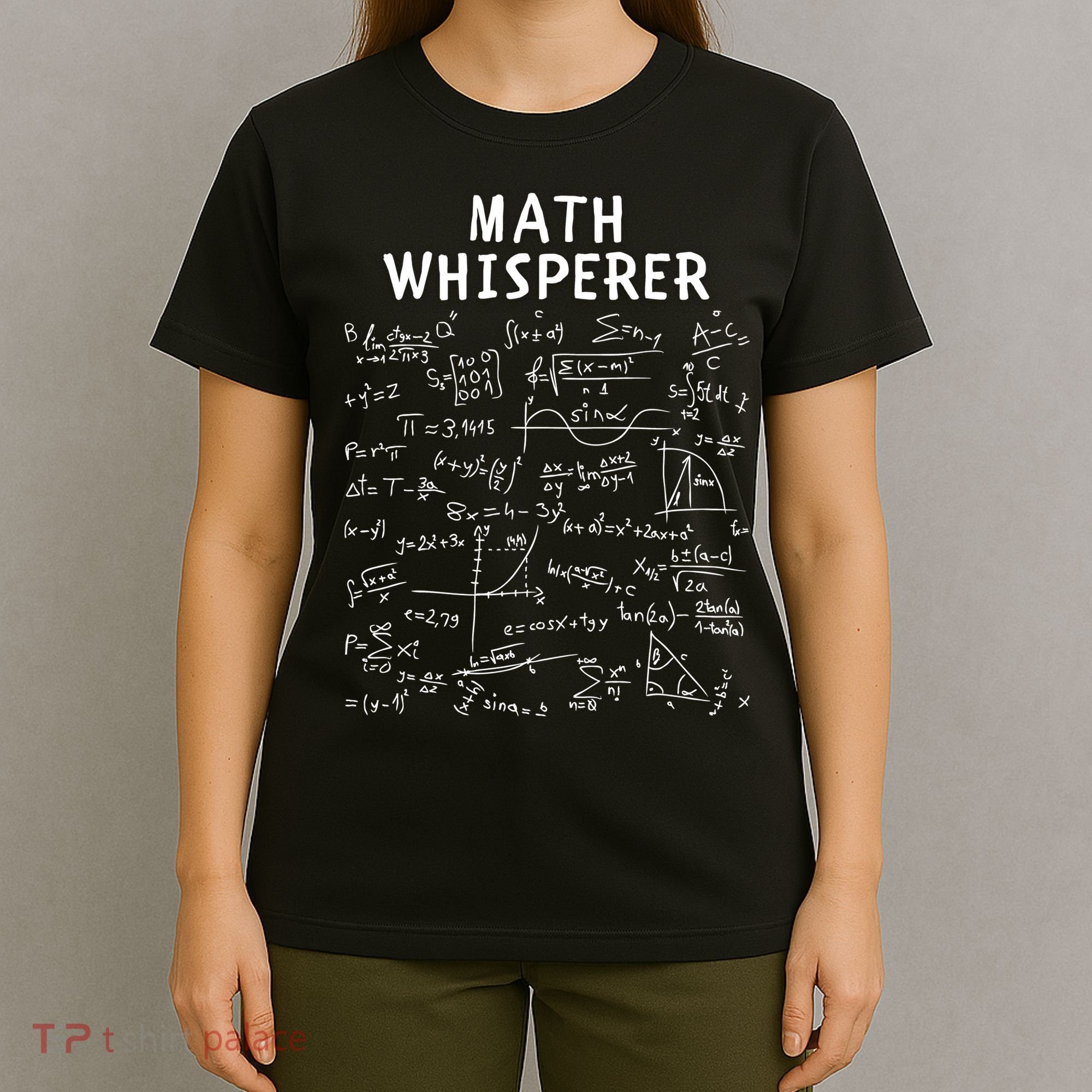 Math Whisperer Funny Pi Day Math Lovers Costume Math Teacher Calculus Algebra T-Shirt