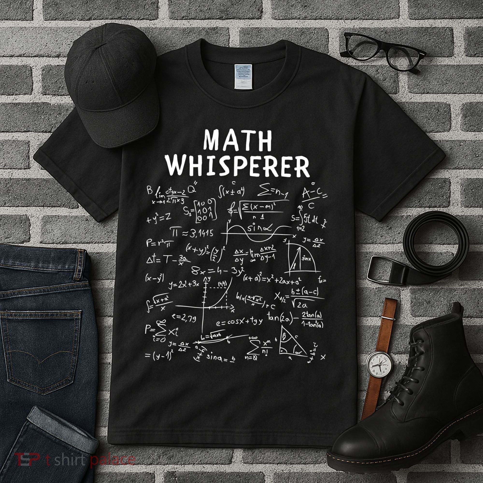 Math Whisperer Funny Pi Day Math Lovers Costume Math Teacher Calculus Algebra Tall T-Shirt