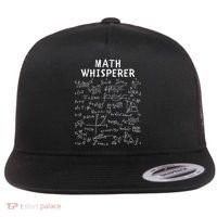 Math Whisperer Funny Pi Day Math Lovers Costume Math Teacher Calculus Algebra Flat Bill Trucker Hat thumb 0