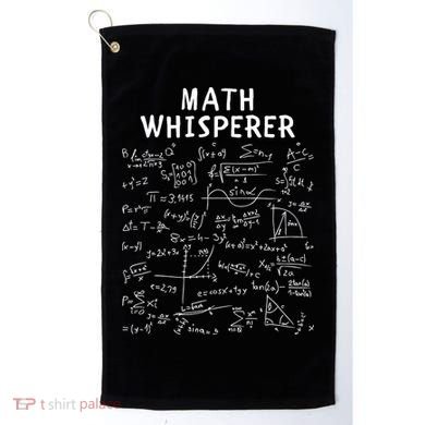 Math Whisperer Funny Pi Day Math Lovers Costume Math Teacher Calculus Algebra Golf Towel