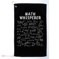 Math Whisperer Funny Pi Day Math Lovers Costume Math Teacher Calculus Algebra Golf Towel thumb 0