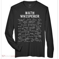 Math Whisperer Funny Pi Day Math Lovers Costume Math Teacher Calculus Algebra Zone Performance Long-Sleeve T-Shirt thumb 0