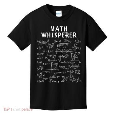 Math Whisperer Funny Pi Day Math Lovers Costume Math Teacher Calculus Algebra Kids T-Shirt