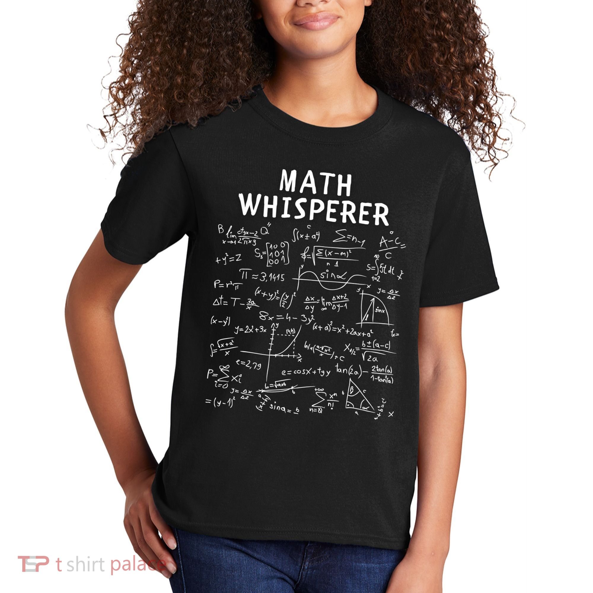 Math Whisperer Funny Pi Day Math Lovers Costume Math Teacher Calculus Algebra Kids T-Shirt
