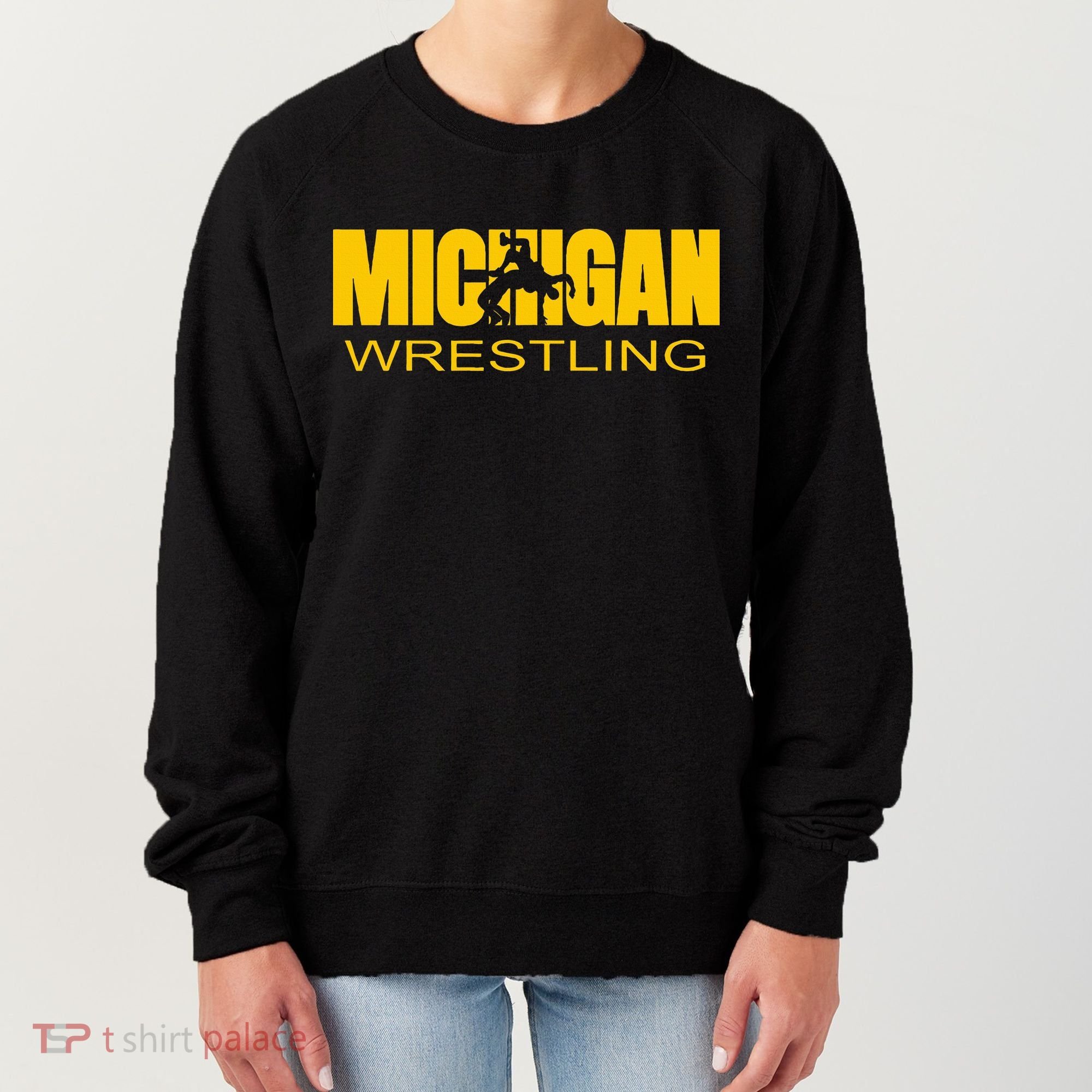 Michigan Wrestling Freestyle Wrestler Mi The Wolverine State Women's Sweatshirt