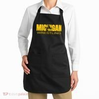 Michigan Wrestling Freestyle Wrestler Mi The Wolverine State Apron thumb 2