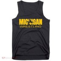 Michigan Wrestling Freestyle Wrestler Mi The Wolverine State Tank Top thumb 0