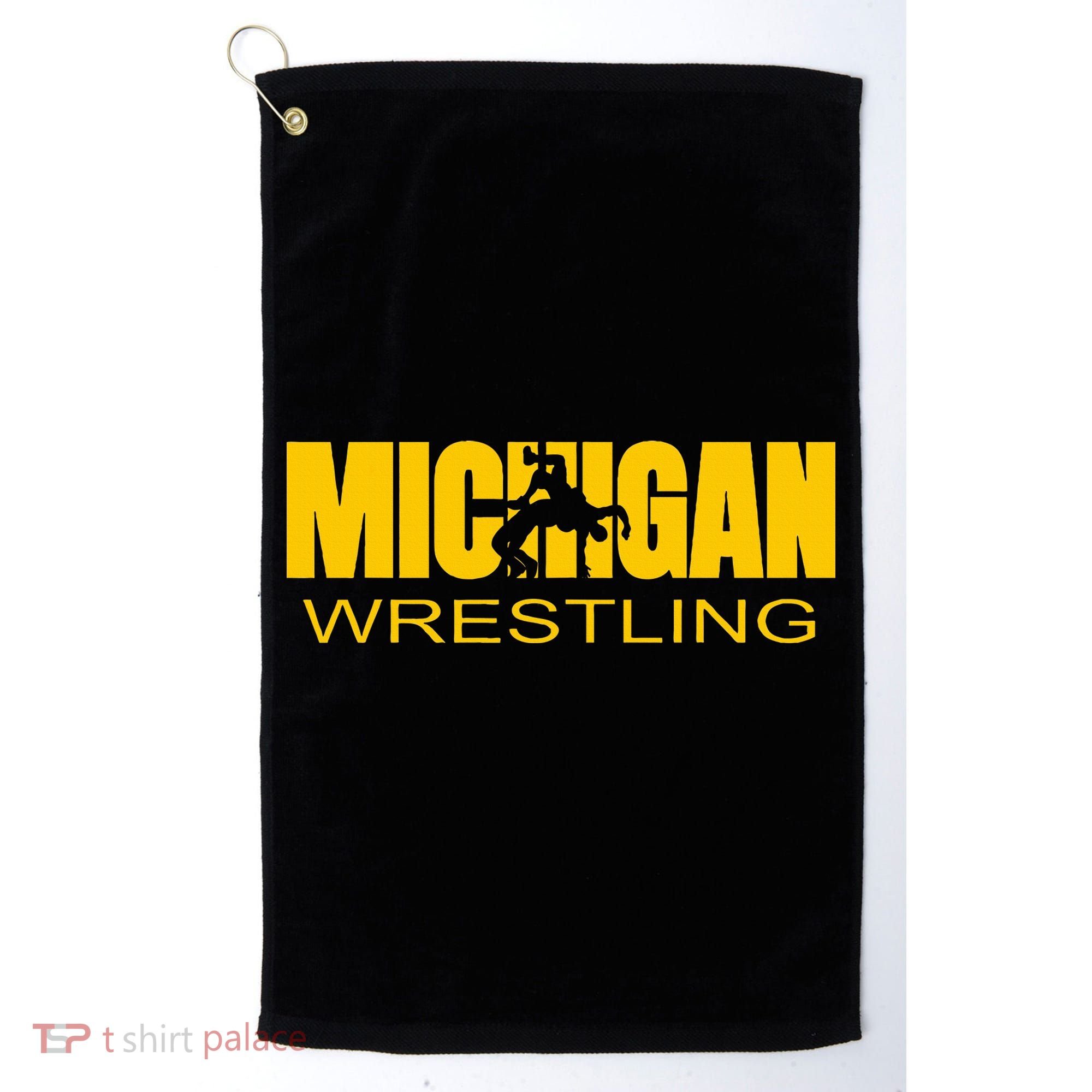 Michigan Wrestling Freestyle Wrestler Mi The Wolverine State Golf Towel