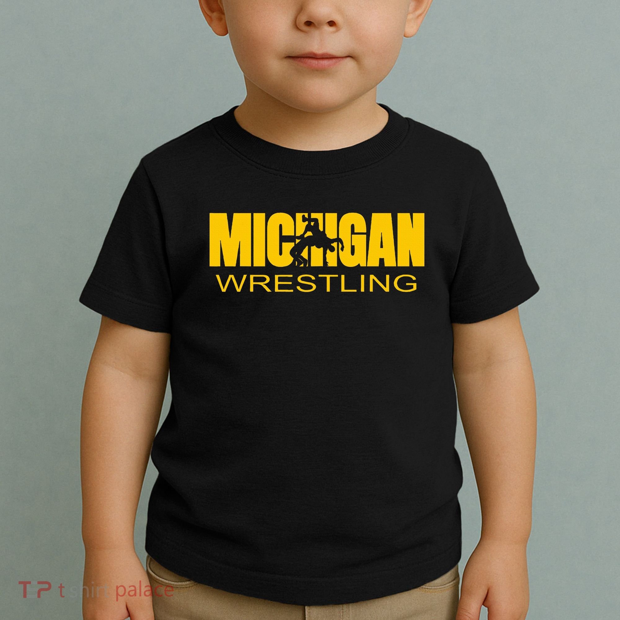 Michigan Wrestling Freestyle Wrestler Mi The Wolverine State Toddler T-Shirt