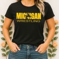 Michigan Wrestling Freestyle Wrestler Mi The Wolverine State Women's T-Shirt thumb 2